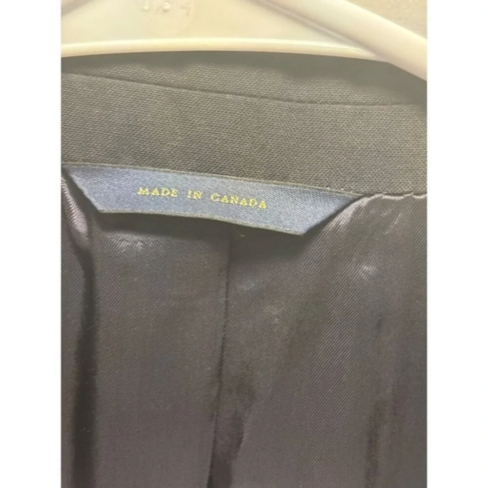 Brooks Brother Brookease Lora Piana  Black Blazer With Gold‎ Buttons 43 L